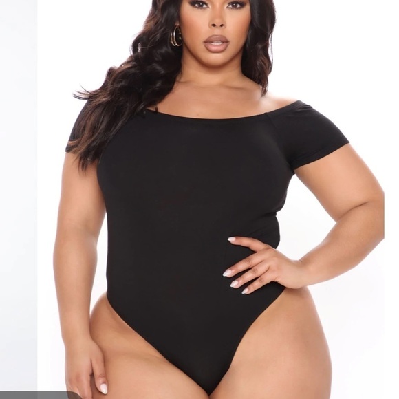 FASHION Nova Autumn Off Shoulder Bodysuit. Size 1X & 3X. P - Picture 3 of 3